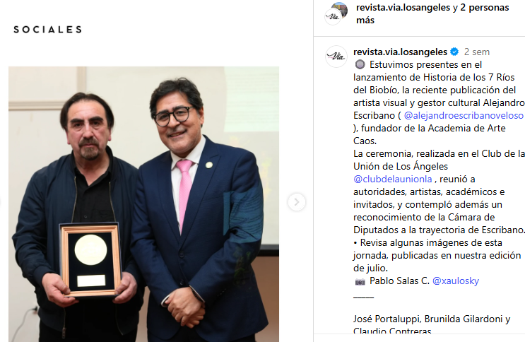 Registro en Revista Vía Los Ángeles